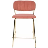 White Label Rožnati barski stoli v kompletu 2 ks 89 cm Jolien –