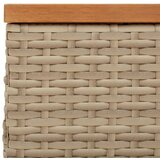  Vrtni stol bež 70 x 70 x 25 cm od ratana i bagremovog drva | shoptok.hr