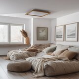 Eglo LED nadgradni panel SALOBRENA-RW WOOD LED/34W/230V 2700/4000K braon | Eponuda.com