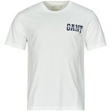Gant Majice s kratkimi rokavi ARCH SCRIPT SS T-SHIRT Bela | Shoptok.si