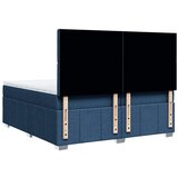  Krevet s oprugama i madracem plavi 200 x 200 cm od tkanine | shoptok.hr