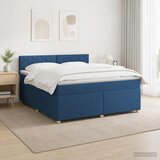  Boxspring krevet s madracem Plava 160 x 200 cm Tkanina | shoptok.hr