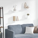  Plutajuće zidne police 4 kom bijele 23 x 23,5 x 3,8 cm MDF | shoptok.hr