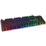 DELTACO GAMING Tipkovnica, 105 tipk, UK razpored, membranski stikala, ČRNA/RGB Slike