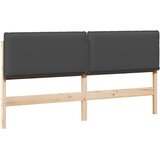  Tapecirani uzglavlje s uzglavljem Prirodna i tamno siva 180 cm | shoptok.hr
