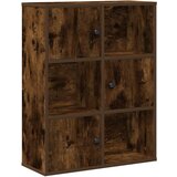 Maison Chic Knjižna omara - Knjižni regal dimljeni hrast 60x24x76,5 cm inženirski les, (21725359) Cene