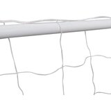 vidaXL Nogometni goli 2 kosa z mrežo jeklo 182x61x122 cm bele barve, (20608775) | Shoptok.si