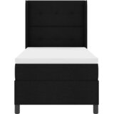  s opruga kutije s jastukom Crna 200 x 100 cm tkanina | shoptok.hr