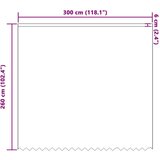 vidaXL Zavjese sa zavjesama Bijelo 300 x 260 cm Poliester | shoptok.hr