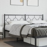  Metalno zamjensko uzglavlje crno 180 cm | shoptok.hr