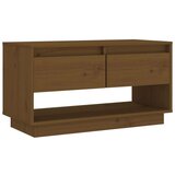 TV omarica medeno rjava 74x34x40 cm trdna borovina, (20730810) | Shoptok.si