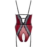 Abierta Fina odprta karoserija z naramnicami (črno-rdeča) | Shoptok.si