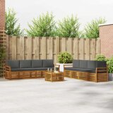 Set vanjskih sofa 9 kom. Prirodna i antracit | shoptok.hr