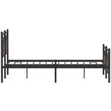  Posteljni okvir brez vzmetnice hrast 137x190 cm inženirski les, (21829035) | Shoptok.si
