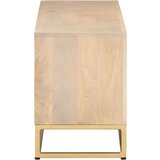TV ormarić 110 x 30 x 40 cm od masivnog drva manga i željeza | shoptok.hr