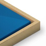  Slika - In the Shadow of Classic Blue (1-part) - Golden Circle in Abstraction 40x60 | shoptok.hr