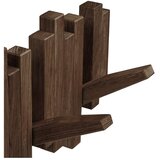 House Nordic Tamno smeđa zidna vješalica od punog hrasta 40 cm Caltra – | shoptok.hr