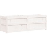 Maison Chic Vrtno cvetlično korito - Cvetlični Lonec belo 150x50x50 cm trdna borovina, (21790546) Cene