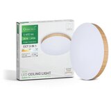 Greentech Okrugla stropna LED svjetiljka CLE-36W (36 W, Ø x V: 40 cm x 42 mm, Drvo, Bijela, Topla bijela) | shoptok.hr
