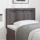  Vzglavje z LED lučmi Namestitev na steno Siva 100 cm PVC, (5000043885) | Shoptok.si