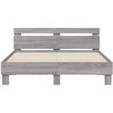  Okvir za krevet s uzglavljem boja hrasta 140x190 cm drveni | shoptok.hr