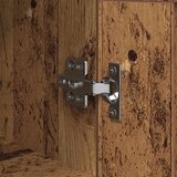 vidaXL Kreveta Staro drvo 34,5 x 34 x 90 cm Obrađeno drvo i čelik | shoptok.hr