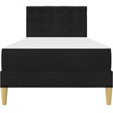  Okvir kreveta s madracem s uzglavljem Crna 90 x 200 cm tkanina - Crna 90 x 200 cm | shoptok.hr