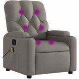 Maison Chic masažni naslanjač - Relax naslanjač taupe blago, (22134668) | Shoptok.si