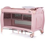 Chipolino putni krevetić s podlogom za prematanje Bella Pink Powder | shoptok.hr