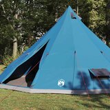 Tipi šator s krovom s pohranom Plava 560 x 560 x 300 cm taft | shoptok.hr