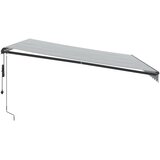 Tenda na automatsko uvlačenje antracit i bijela 450 x 350 cm | shoptok.hr