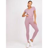 BASIC Feel Good Leggings-AP-LG-A-002-dark pink | Shoptok.si
