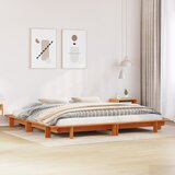 Furnova Posteljni okvir brez vzmetnice vošč. rjav 180x200 cm borovina, (21939420) | Shoptok.si