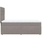  Krevet s oprugama i madracem smeđesivi 90x190 cm od tkanine | shoptok.hr