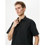 Koton Summer Shirt Short Sleeve Classic Collar Buttoned Cene