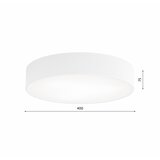  plafonsko svetlo sa senzorom cleo 3xE27/24W/230V, prečnika 40 cm, belo | Eponuda.com