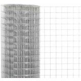  ograda od pocinčanog čelika za kokoši 10 x 0,5 m srebrna | shoptok.hr