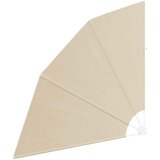  Zaslon za privatnost na balkonu 140 x 140 cm Poliester Bež | shoptok.hr