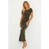Cool & Sexy Women&#39;s Khaki Backless Maxi Dress Cijene