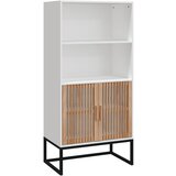 Maison Chic Visoka omara - Komoda - Predalnik bela 60x35x125 cm inženirski les, (21721498) Cene