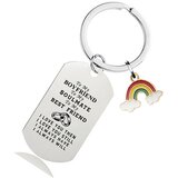 INF Mavrična obeska za ključe CHW007 - Srebrna, (22104598) | Shoptok.si