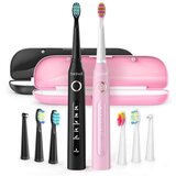  Set punjive četkice za zube crna i roza + kutije | shoptok.hr