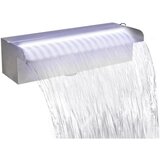  Pravokutna fontana za bazen s LED svjetlom nehrđajući čelik 30 cm | shoptok.hr