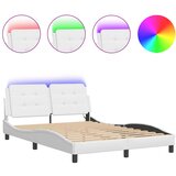  Okvir kreveta s LED-om bez madraca Zadar bijeli 140x190 cm | Eponuda.com