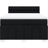  Krevet s oprugama i madracem crni 140x200 cm od tkanine | shoptok.hr