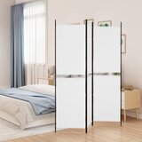 Sobna pregrada s 3 panela bijela 150 x 180 cm od tkanine | Eponuda.com