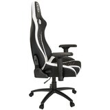 MID.YOU Gaming Stol Gamebreaker Sx 04, Črna, Bela | Shoptok.si