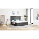 vidaXL Okvir kreveta s madracima tamnosivi 160x200cm od tkanine | shoptok.hr