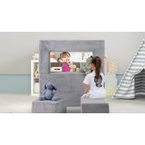 Modularna dječja sjedeća garnitura od pjene s navlakom koja se može skinuti, siva | shoptok.hr