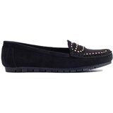 Shelvt Women's suede black loafers | Shoptok.si